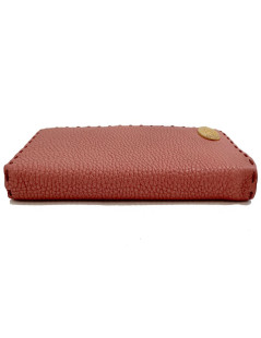 Carnet cuir FENDI rose