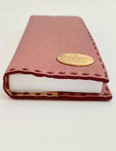 Carnet cuir FENDI rose