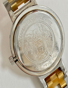 Montre Clipper HERMES femme acier plaqué or