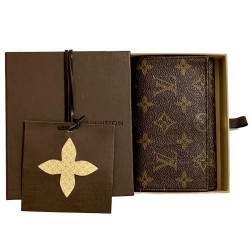 Portefeuille LOUIS VUITTON marron occasion en toile monogram