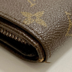 Portefeuille LOUIS VUITTON marron occasion en toile monogram