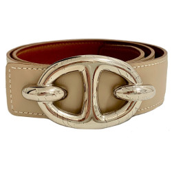 Ceinture HERMES boucle chaine d'ancre