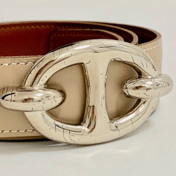 Ceinture HERMES boucle chaine d'ancre