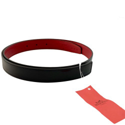 Cuir de ceinture HERMES 24 mm réversible T85