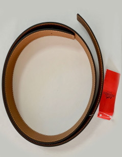 Ceinture HERMES T90 42MM veau epsom noir et gold