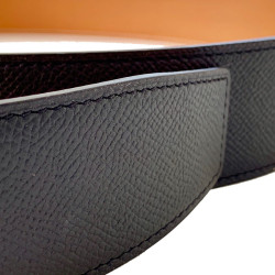 Ceinture HERMES T90 42MM veau epsom noir et gold