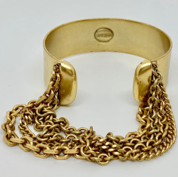 Bracelet JEAN PAUL GAULTIER doré et chaines