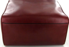 Sac ALAÏA plume en cuir rouge