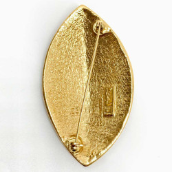 Broche SAINT LAURENT Occasion dorée