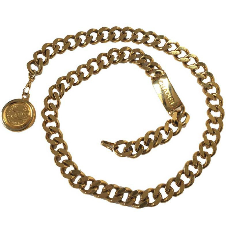 Ceinture CHANEL chaine dorée vintage 