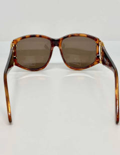 Lunettes de soleil CHANEL écailles marron et CC doré