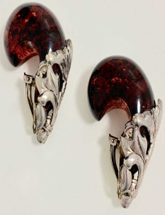 Boucles d'oreilles Isabel Canovas ambre