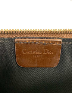 Saddle DIOR marron cuir brillant façon lezard