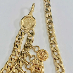 CHANEL Vintage Chain and Charms Necklace-Belt 