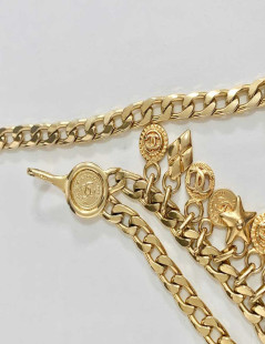 CHANEL Vintage Chain and Charms Necklace-Belt 