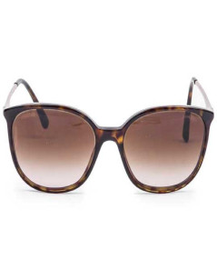 Lunettes de soleil CHANEL en plexiglas marron avec strass