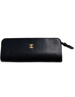 Trousse CHANEL cuir caviar noir