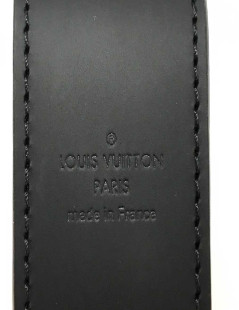 Bracelet Louis Vuitton cuir noir