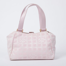 Sac Chanel en toile monogram rose