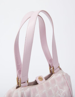 Sac Chanel en toile monogram rose