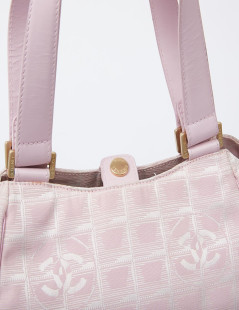 Sac Chanel en toile monogram rose