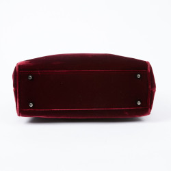 Sac PRADA velours rouge Cardinal