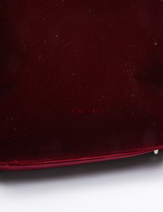 Sac PRADA velours rouge Cardinal