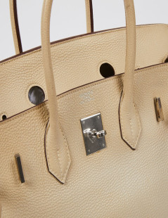 Birkin 40 HERMES cuir craie