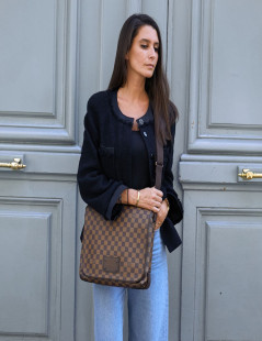 Sac Reporter LOUIS VUITTON toile damier 