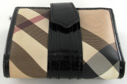 Porte-monnaie BURBERRY en toile enduite haymarket check