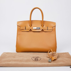 bIRKIN 35 cuir gold