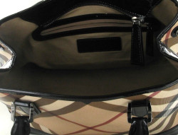 Sac BURBERRY cabas en toile enduite haymarket check