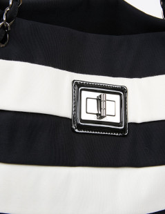 Sac bicolore chanel noir et blanc