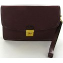 CÉLINE vintage in Burgundy canvas pouch