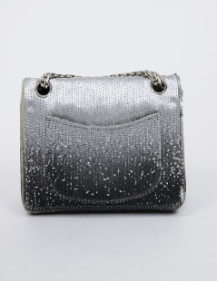 Sac CHANEL sequins argent