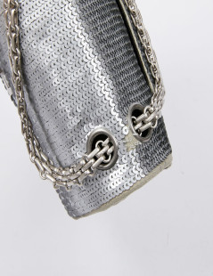 Sac CHANEL sequins argent