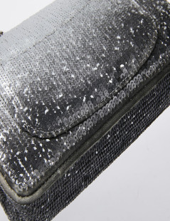 Sac CHANEL sequins argent