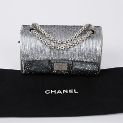 Sac CHANEL sequins argent