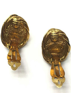 Boucles d'oreille clIps CHANEL Vintage