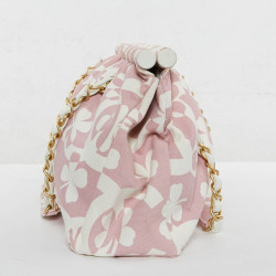 Sac Chanel tissu rose