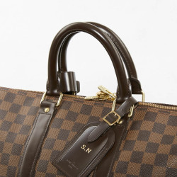 Keepall 45 LOUIS VUITTON avec bandoulière toile damier