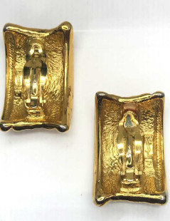 Boucles d'oreille clips YSL SAINT LAURENT Vintage