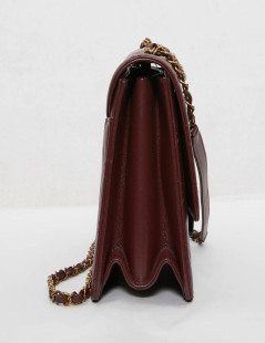 Sac CHANEL collector cuir matelassé bordeaux 