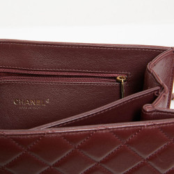 Sac CHANEL collector cuir matelassé bordeaux 