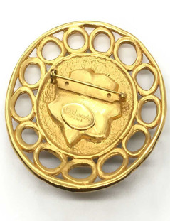 Broche ronde vintage G.LAROCHE