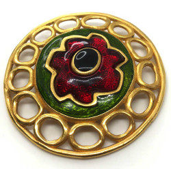 Broche ronde vintage G.LAROCHE