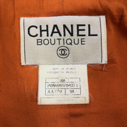 Veste T 38 CHANEL tweed corail Vintage