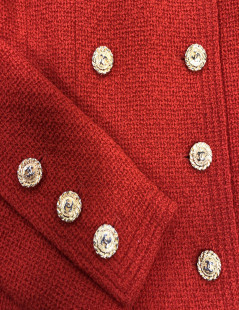 Veste rouge T38 CHANEL vintage