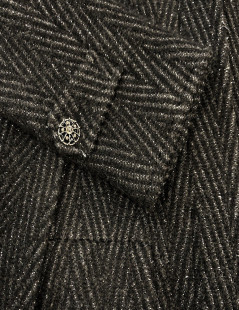 CHANEL Paris-Moscow Cape-coat  in grey wool 