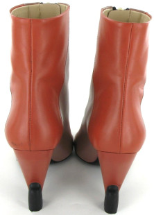 Bottines BALENCIAGA en cuir vieux rose et zip T 39